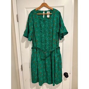 Disney The Dress Shop Orange Bird Dress Size 1X with Belt & Pockets
